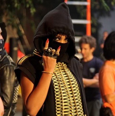 Rihanna Puttin Up The Baphomet